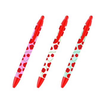 Poppies All Over Print Camden Pen