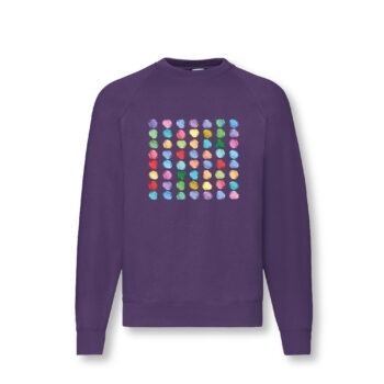 Painted Polka Dot Crew Neck Sweatshirt