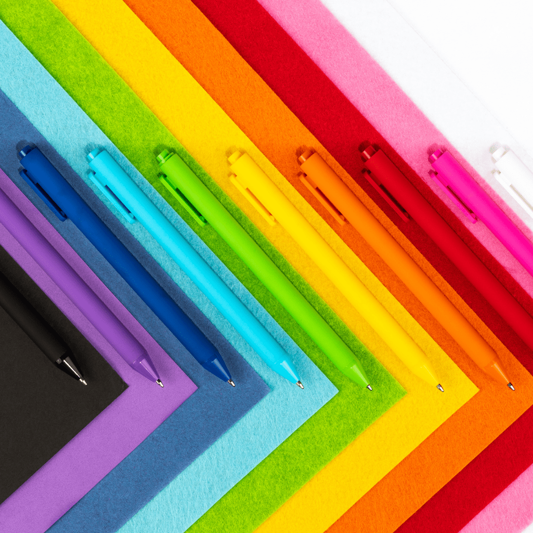 Souvenir Stationery Bespoke Rainbow Multicolour Pens